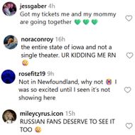 Fans react to Miley Cyrus's visual film release. (Image via Instagram/@mileycyrus)